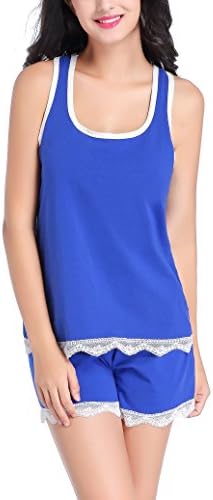 Vansiter Women's Summer Short Pyjama Set Soft Cotton Nightwear