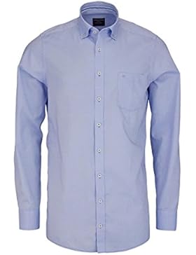 CASAMODA Comfort Fit Hemd super langer Arm mit Besatz aqua AL 72