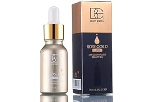 BEAUTY GLAZED Base de maquillaje oro rosa 24 k, hidratante, aceite de belleza