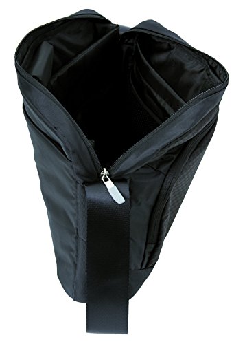 Schneiders Vienna 42415/81 – Laptoptasche Urban II Hochformat mit 3 Reißverschlussfächern, 32 x 26 x 6 cm, 5 Liter, schwarz/grau - 2