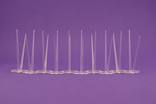Defender Wide Kunststoff-Vogel- und Taubenspikes 5-Meter-Pack - 4
