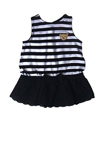 Steiff Baby Girls Crew Neck sleeveless Blouse -  Blue - 0-3 Months