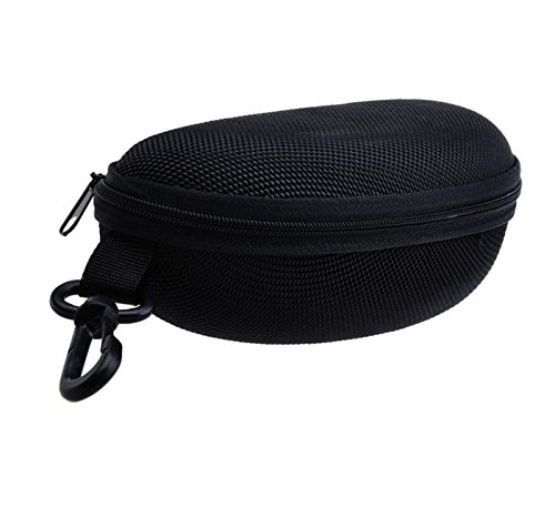Hosaire Brillenetui Mode Schwarz Reißverschluss Brillen Etui Brillenbox für Sonnenbrillen,Sonnenbrille Box - 4