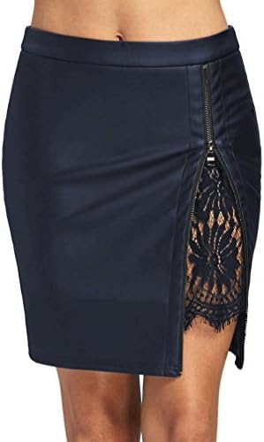 Womens Pleated Skirt | Summer Skirt | Short Mini Skirt | Ladies Split Skirt | Women's Dress Shirt | Skirts for Women | Women's Clothing | Womens Tops | Womens Slim Dress | Ladies Ruffle Skirt (XL, A)