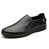 Herrenschuhe FEIFEI Herren Freizeitschuhe Sommermode Hohl Komfortable Breathable Casual Soft Bottom Sandalen (Farbe : Schwarz, größe : EU37/UK4.5-5/CN37)