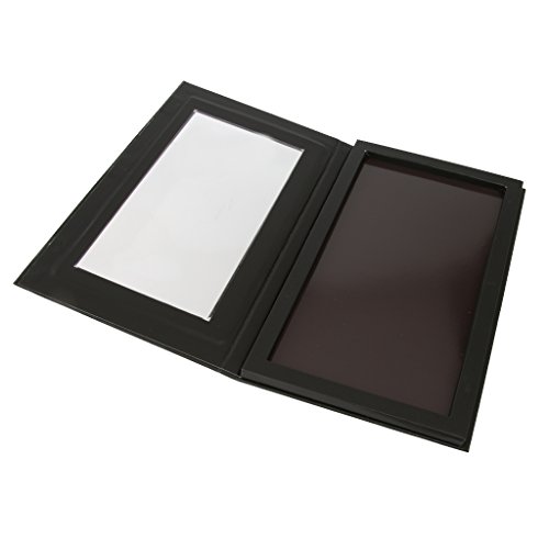 Leer Magnetische Lidschatten-Palette Make-up Kosmetische DIY Palette Matt Schwarz - 4