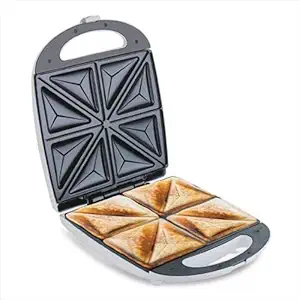 LEMISH Easy Sandwich Maker and Sandwich grilling Toaster - 4 Slice Toasties Maker with Non-Stick Removable Plates