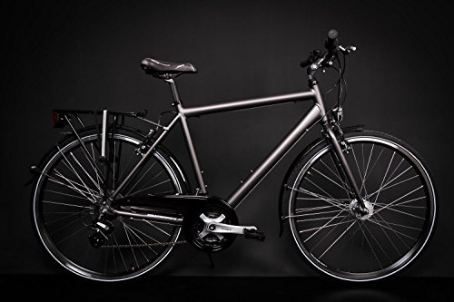 28" Zoll Alu MIFA Herren Trekking Fahrrad Shimano 21 Gang Nabendynamo anthrazit Rh 60cm