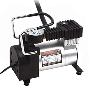 Heavy Duty Metal Electric Car Air Compressor Pump Metal Car Tyre Inflator Air Compressor for All Type of Auto,Car & Van Single Cylinder High Pressure