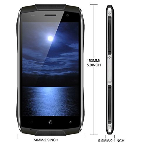 HOMTOM ZOJI Z6 3G Smartphone Ohne Vertrag 4.7 Zoll CNC-Metallrahmen IP68 Wasserdicht StoÃŸfest Staubdicht Quad Core Dual SIM 1GB RAM+8GB ROM GPS 9.9 MM Dick 8MP Kamera Android 6.0 Fingerabdrucksensor