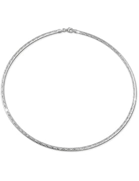 SilberDream Halskette für Damen aus 925er Sterling Silber - Collier Kette - Muster Halsreif - 42cm - SDK22942J
