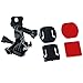 Produktbild Sunlera 11PCS / Set Helm seitlicher Montag Ersatz für GoPro Hero 6/5/4/3 + / 3 / Xiaomi Yi 4K-Tätigkeits-Kamera-Sturzhelm Tripod Kit