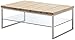 Produktbild Robas Lund Couchtisch, Wohnzimmertisch, Norge, Asteiche/Glas/Metall in Edelstahloptik, 60 x 100 x 39 cm, 58794AZ4