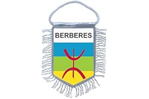 Akachafactory Fanion Mini Drapeau Pays Voiture Decoration berberes amazigh kabylie Kabyle