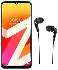 Lava Z6 Aqua Blue, 6GB RAM, 64GB Storage + Lava Earphone E1 Black