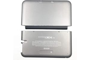 JMXLDS Replacement Front Back Faceplate Plates Upper & Back Battery Housing Shell Case Cover for 3DS XL / 3DS LL Game Console - Grey