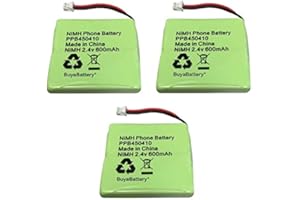 3 x New BuyaBattery Branded Replacement Batteries for UK BT Verve 450 and 410 Cordless Phone 5M702BMX 2.4V 600mAh NiMH Ni-MH (Quality Batteries No White Labels)