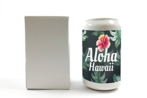 Spardose Welt Reise Hawaii Aloha Keramik bedruckt