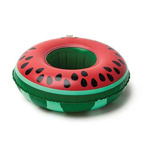 Aufblasbare Pool Float Getränkehalter von lintimes Fruit Watermelon Lemon Ananas Form 3 Becherhalter für Kinder Bad Pool Partys - 6