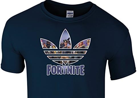 RJWprint Fortnite T Shirt Kids/Boys/Girls/Child - Gamer Inspired T Shirt for Boys - Navy Age 12-14