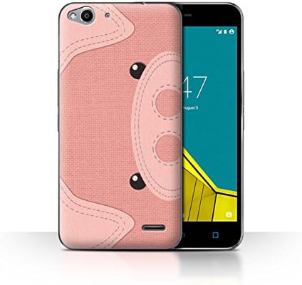 STUFF4 Phone Case / Cover for Vodafone Smart Ultra 6 / Pig Design / Animal Stitch Effect Collection