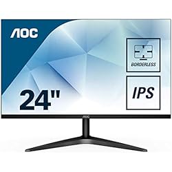 AOC 24B1XHS – Monitor IPS de 24” con Pantalla Full HD (IPS, HDMI, Sin Bordes, Ultrafino, Flicker Free, Low Blue Light y VESA)