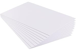 BENECREAT 8 Feuilles 2mm Panneaux de Mousse, 200x300mm/ 7.97x11.9pouce Carton Mousse Blanc pour D'Affichage d'art de Modélisation