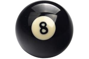 CUEBALL16 Replacement 2" BLACK 8 BALL For Standard English Pub/Club & Home POOL TABLES