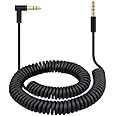 Saipomor Studio3.0 Cable Replacement Coiled Audio Cord Compatible with Beats by Dr.Dre Solo4 Solo3 Solo2 Solo HD Studio2 Studio Pro/Detox Mixr Executive Headphones and Pill Speaker