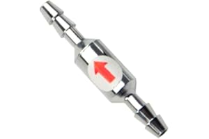 ECMQS - Robinet D'arrêt D'aquarium Anti-dioxyde De Carbone Clapets Anti-retour De CO2 Acier Inoxydable Raffineur De Bubbler Pour équipement à Dioxyde De Carbone