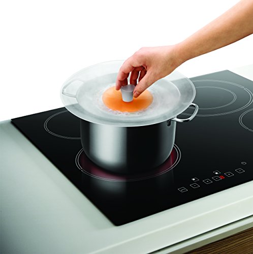 Metaltex 206602080 2-in-1 Überkochschutz und Universaldeckel, Durchmesser 30 cm, Silikon, transparent, 30 x 30 x 4,5 cm - 4