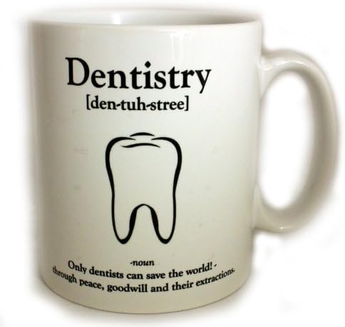 Dentistry Definition 11oz Gift Mug. Comes with Free Coffee Stencil