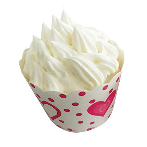 Fletion 100 Stück Bunte Cupcake Wrappers Hohe Temperatur Backen Tassen Fest Papier Muffin Cup Cupcake Papierbecher für Hochzeit Geburtstag Party DIY Cake Decoration - 3