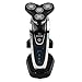 ZJchao Rotary 4D Rechargeable Washable Men's Cordless Safety Shaver Electric Razor with Charging Stand,Black