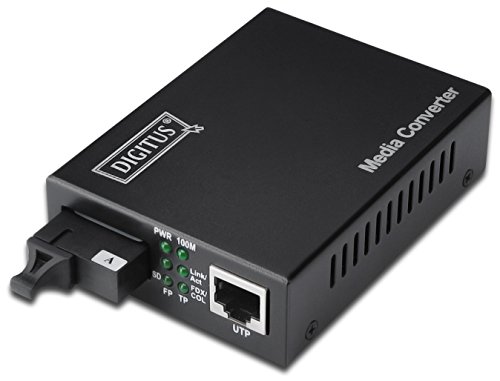 Preisvergleich Produktbild DIGITUS Professional Medienkonverter DN-82122_080 - Singlemode, Bidirektional - WDM Gigabit Ethernet - Tx1310nm / Rx1550nm - SC Buchse - bis zu 80 km - Schwarz