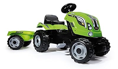 Smoby Tracteur Farmer XL Vert + Remorque