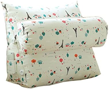 DIKA UK Lumbar Pillows Bedside Triangular Cushions and Headrests Sofa Large Pillows/Large Cushions Package Office Lumbar Pillow and Waist Pillow Simple -LAXF (Size : 45*22*45cm)