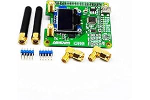 AURSINC MMDVM Módulo Hotspot dúplex Dual Hat V1.3 Soporte P25 DMR YSF NXDN DMR Ranura 1 + Ranura 2 para Raspberry pi con Puerto USB (OLED)