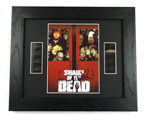 artcandi Shaun of the Dead Signed + Shaun of the Dead Film Cells Framed