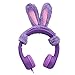 Produktbild Rabbit Ear Elesound Kinder Kopfhörer,kabelgebunden,85 db Lautstärkeregler,Kopfhörer für Kinder,Kinder-Kopfhörer,sicher,weich,verstellbar,langlebig,für Kinder,Mädchen,Jungen,Kinder und Schwarz-Rabbit