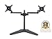 Price comparison product image Allcam MMS05 Dual LCD Monitor Arm Stand with Heavy Duty Desk Base for for 17"-24" Screens with Tilt 30° up/down, Swivel 90° left/right, Free landscape/portrait rotation
