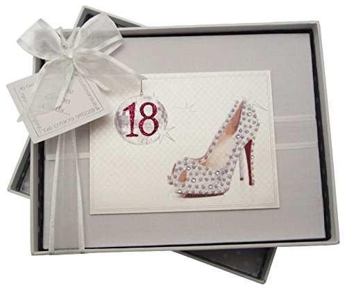 White Cotton Cards Fotoalbum für 18. Geburtstag