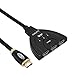 Produktbild 4K Hdmi 2.0 splitter,Joyhero Ultra HD 3 In 1 Out Switch HDMI-Kabel, 3 Anschlüsse HDMI-Schalter HDMI-Wahlschalter-Box Hochgeschwindigkeits-HDMI-Schalter unterstützt 4k, 1080P, 3D, HD Video Audio für Fire TV, Fire Stick, Kabelbox, Roku, Xbox One, PS4, Blue-ray Player