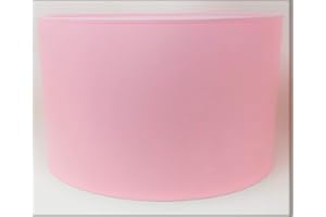 RUSEPIN Paralume Cilindro con Tessuto Cotone, Fatto a Mano, per Lampada da Tavolo, Sospensione, Piantana (35 cm Diametro, 23 cm Altezza, Rosa)