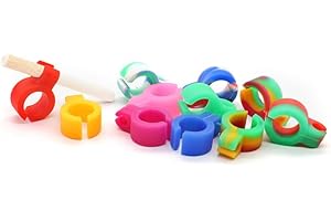 PEIYEE Shuny 10 pcs cigarrillo anillo, anillo Silicona Del Cigarrillo Estante para los jugadores de la consola, músicos,conductores y todos los fumadores mientra proteger su dedo