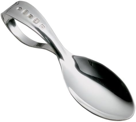 Sterling Silver Childrens Spoon With Curved Handle