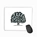 Produktbild Non-Slip Rubber Mousepad Gaming Mouse Pad 11.81 X 9.84 Inch deconstruction Typography Tree Out Words Print Design Logo