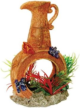 Aqua Spectra Pot with Airstone and Plants, 12.5 x 9 x 19 cm
