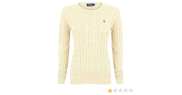 Cream ralph lauren jumper womens Clearance