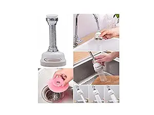 HERRICH Tap Extender Faucet Shower Aerator /FREE SILICON SINK SEALER COVER DRAINER / easy multi-angle cleaning/water shower tap/stainless steel